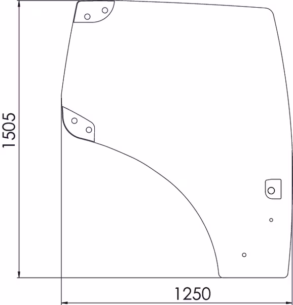Vitre de porte · réf. 82027356N
