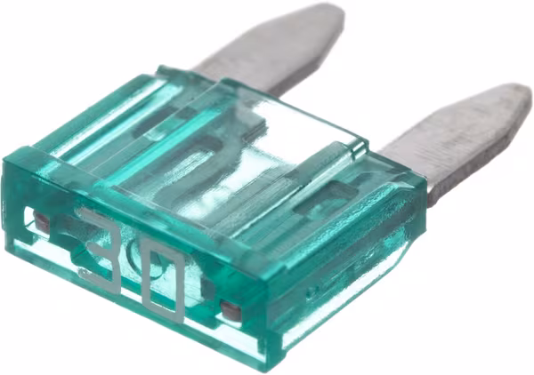 Fusible lame mini 32V 30A longueur 16,3mm vert pack 1x · réf. SI20269P001