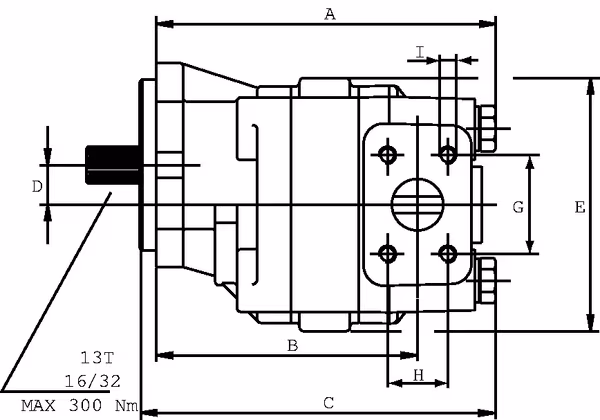 Pompe hydraulique HDP30.61 D0-04S3 LME/MD- vue 3