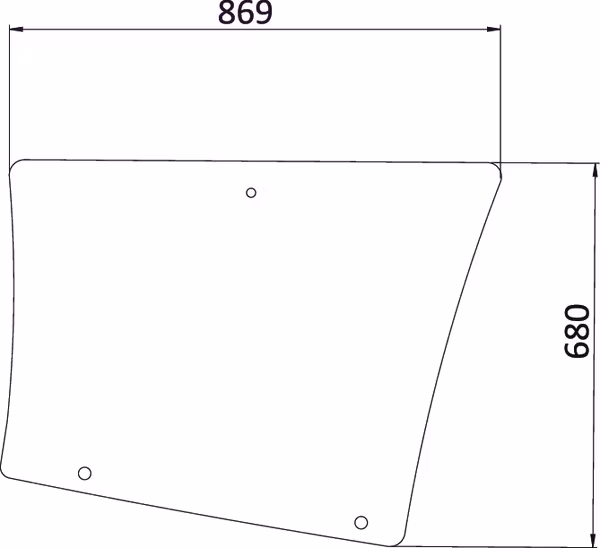 Vitre arrière latérale · réf. 7700054132N