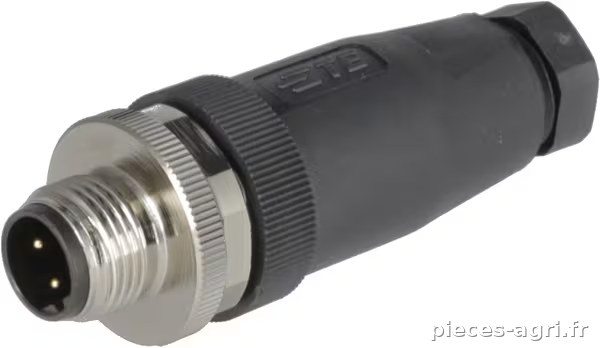 Bouchon d'obturation 4 P. Mâle M12 Code-B · réf. M1204MA18B