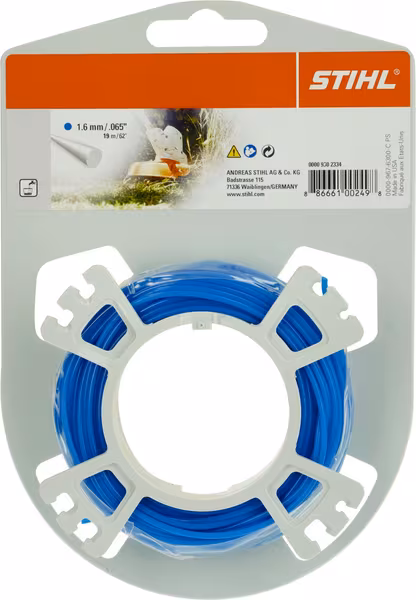 Fil de coupe rond Ø 1,6 mm x 19,0 m bleu · réf. 00009302334