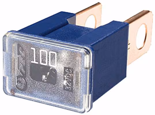 Fusible pal 100A longueur 15mm bleu Hella · réf. 8JS740026231