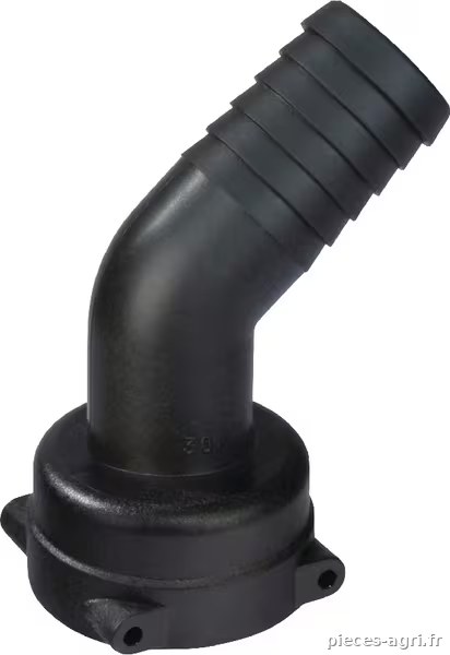 Raccord de tuyau 45° 40 mm avec connexion femelle T6 · réf. 1192640