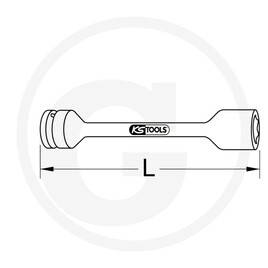 KS Tools Douilles à aléser 1/2" spéciales, 17 mm · réf. 7889131291