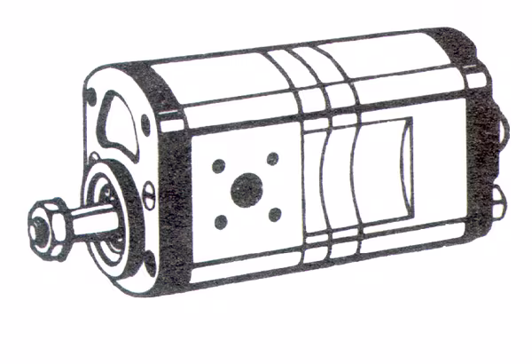 Pompe hydraulique 11+8 cc Bosch Rexroth · réf. 0510565365