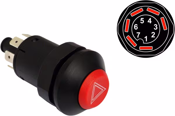 Bouton poussoir, hazard · réf. VPM5263