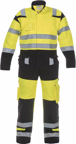 Combinaison Hove Trendy haute visibilité jaune/noir taille 60 · réf. 048471YB60
