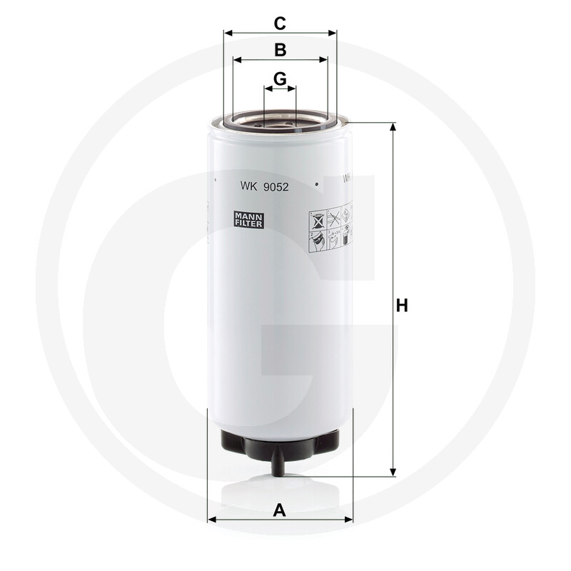 MANN FILTER Filtre de vidange de carburant vue 3