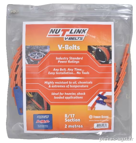 B/17 Nu-T-Link Courroie 2 mtr. · réf. BNUT172