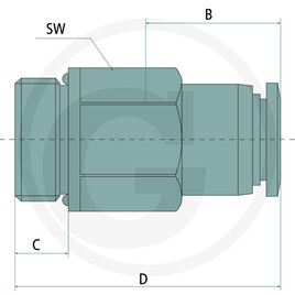 GRANIT B-SGE-4-1/8-MSv-KU, Selbstsperrende GER vue 2