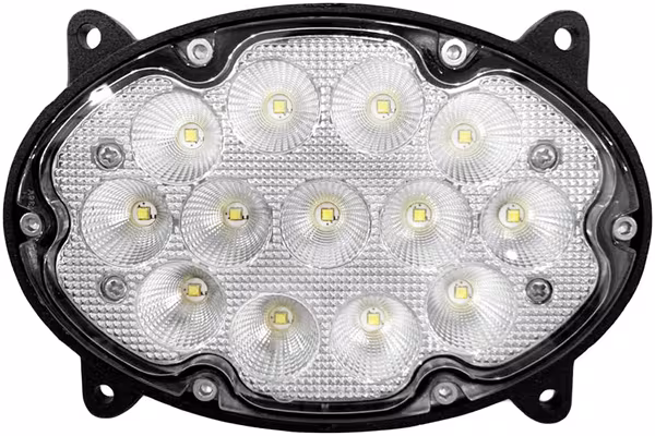 Phare de travail LED, 39 W, 3500 lm, ovale, 10/30 V, 138x93x69 mm, faisceau large, 13 LED, Kramp · réf. LA10600