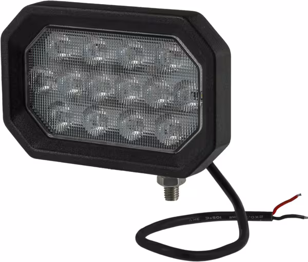 Phare de travail LED, 42 W, 2800 lm, rectangulaire, faisceau large, Kramp · réf. LA10423