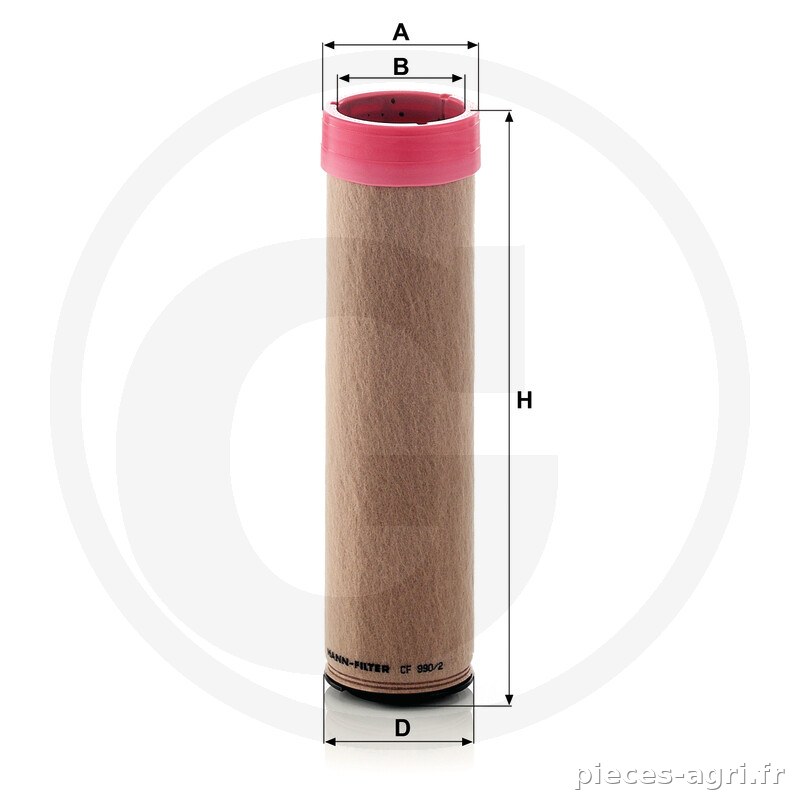 MANN FILTER Filtre à air secondaire · réf. 565CF990.2