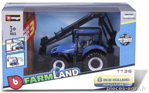 Tracteur forestier et chargeuse forestière New Holland T7.315 vue 2