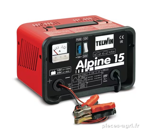 Chargeur de batterie ALPINE 15 12/24V · réf. 807544TEL