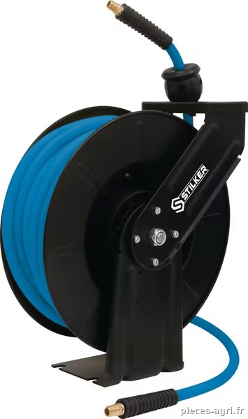 Enrouleur de tuyau d'air comprimé 20 m + 1,5 m – tuyau de 8 mm – raccord 1/4". · réf. 51323STI