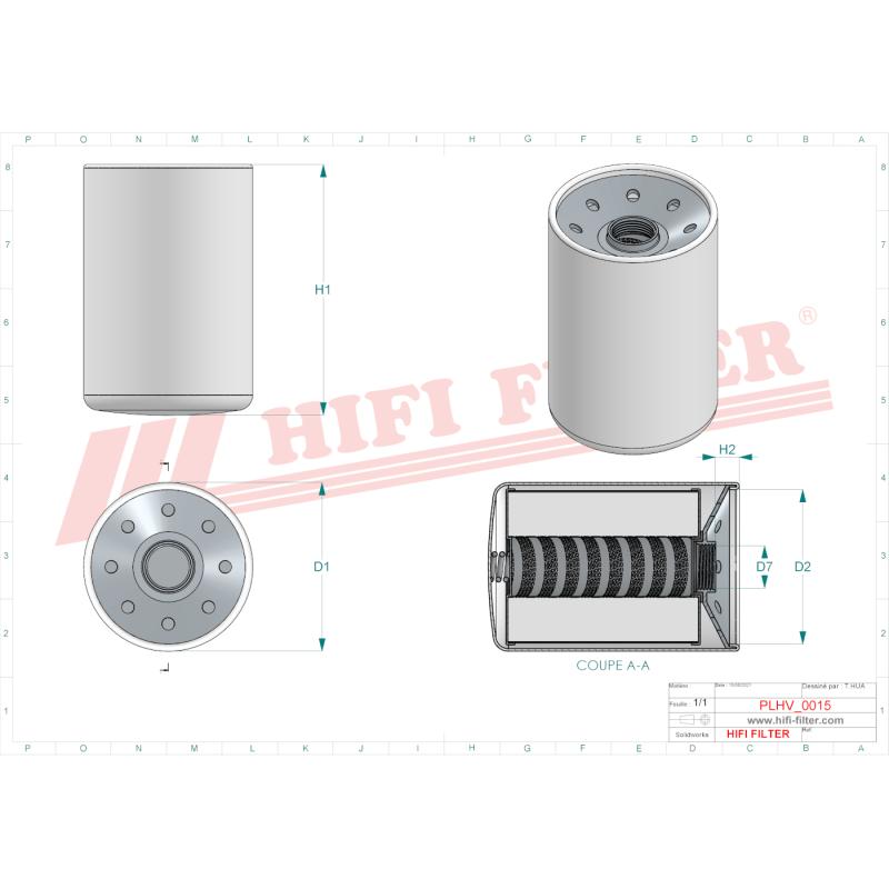 HIFI Filtre à huile hydraulique · réf. 5672108