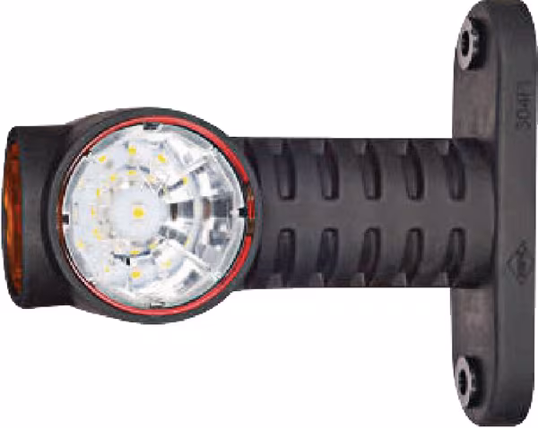 Feu de gabarit LED, 0.7/1.4W, 12/24V, blanc/orange/rouge 100x55x118mm, 3 LED's, Kramp · réf. LA30015