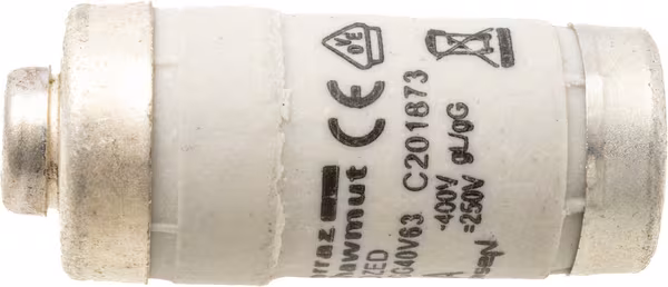 Fusible 400V 63A longueur 36mm · réf. 63AD02