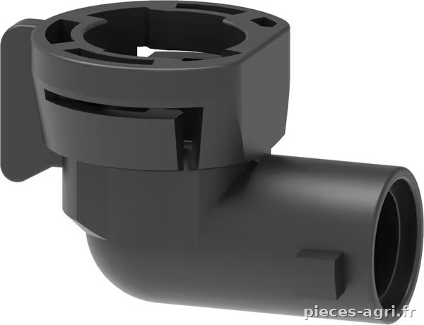 Raccord rapide pour bouchon 90°, femelle-mâle noir · réf. 40291401