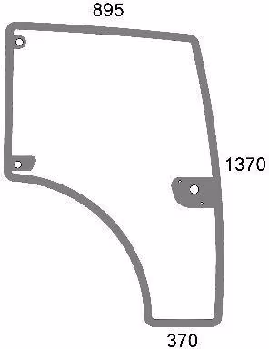 Vitre de porte complète · réf. 00142297010N