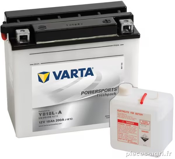 Batterie 12V 18Ah 200A Sports motorisés Freshpack VARTA · réf. 518015020I314PS