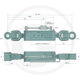 CBM Barre de poussée hydraulique · réf. 19328215