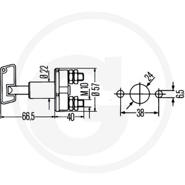 HELLA Interrupteur principal, 50 A vue 3