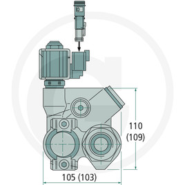 Parker Vanne by-pass BPV-F1-41-61 / T1-81 24 VDC vue 3