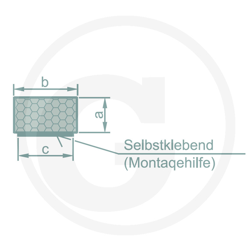 GRANIT Caoutchouc mousse, profil rectangulaire · réf. 65499721