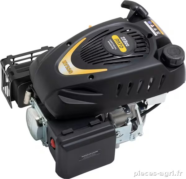Moteur vertical 224 cm3, 25/80 mm, démarreur à corde Rato · réf. RV2252580