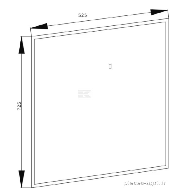 Vitre de porte sup. vue 2