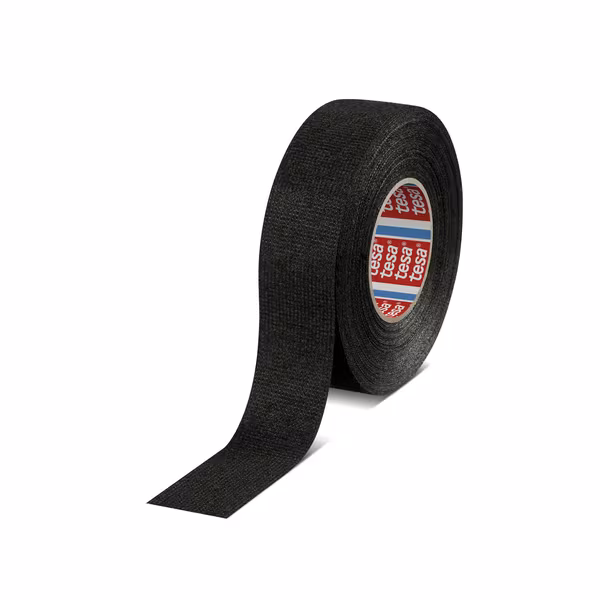 Ruban PET molletonné, noir, 50m x 50mm TesaBAND® · réf. T516080002500