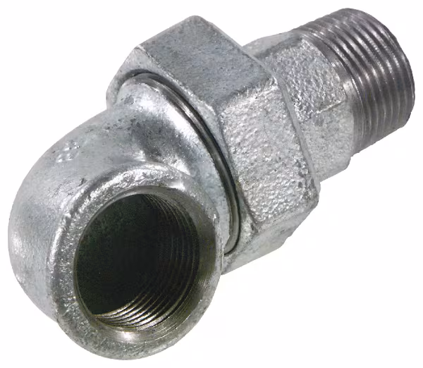 Raccord 90° zingué F/M 1 1/2" · réf. FG98112