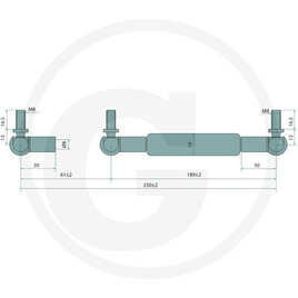 Stabilus Vérin à gaz · réf. 11560709