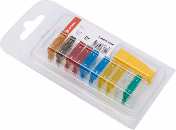 Assortiment standard de fusibles à lames en blister (10 pièces) · réf. FS200ASSBL