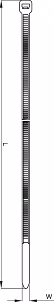 Collier de serrage 4,8 x 300 mm, noir, 100 pièces vue 2