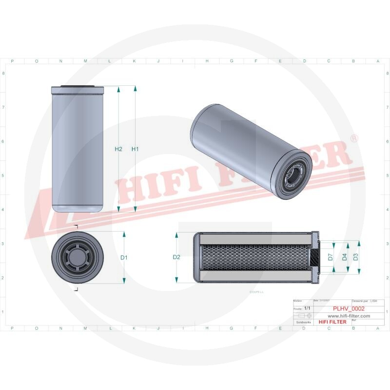HIFI Filtre à huile hydraulique/transmission · réf. 5671077