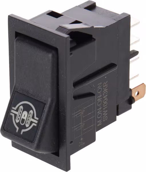 Interrupteur à bascule, I-0-(II), on-on-mom, 12V, 8 broches, blocage de différentiel · réf. SW10043KR