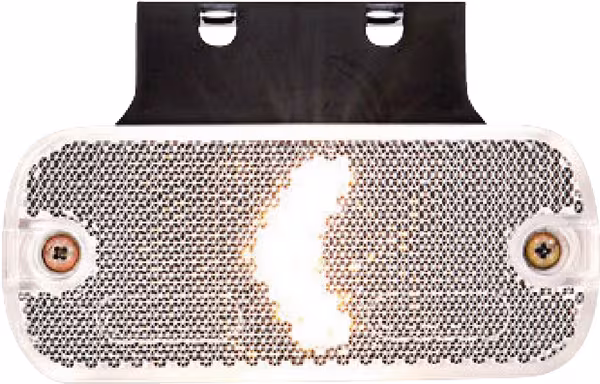 Feu de gabarit LED, rectangulaire, 12-24V, 105.4x45x11.8mm, Kramp · réf. LA30106