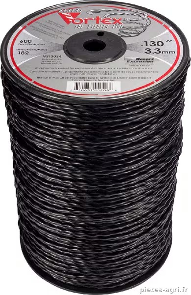 Fil nylon Vortex 3,3mm 182,9m · réf. NL33183VOR