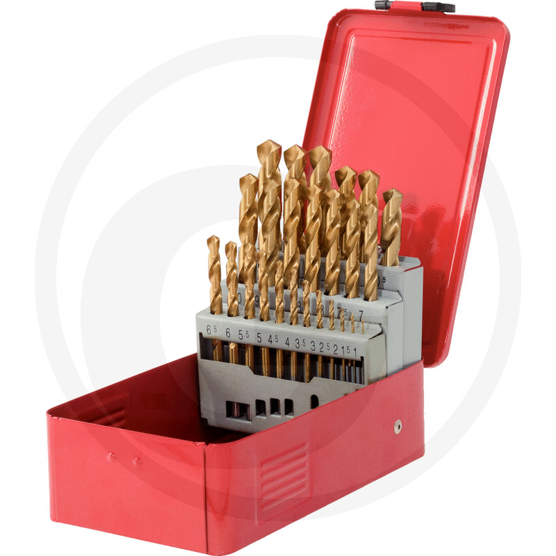 KS Tools Coffret de forets HSS TiN, en box métal 25 pcs. 1-13mm · réf. 7883304613