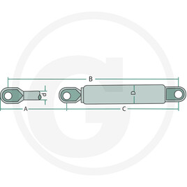 Stabilus Vérin à gaz · réf. 65433009