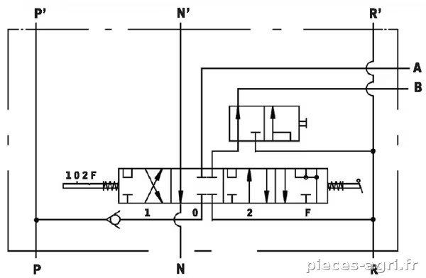 Distributeur 5/4 SB1 vue 2