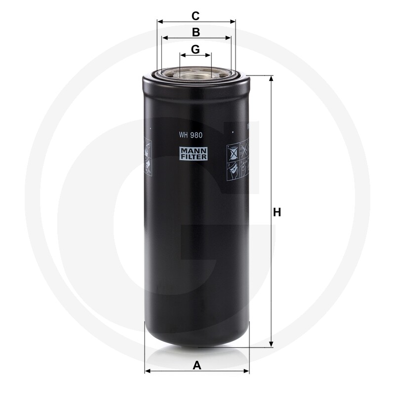 MANN FILTER Filtre à huile moteur · réf. 565WH980