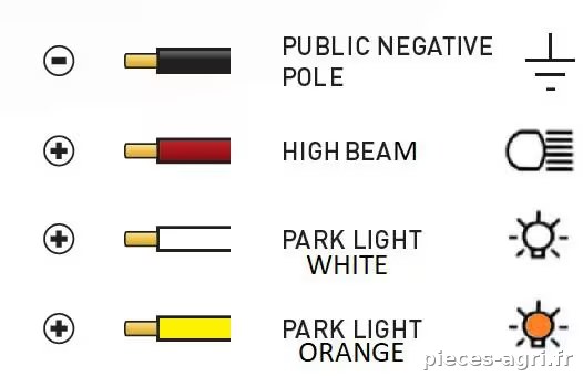 Barre lumineuse de travail LED, 105W, 8820lm, rectangulaire, 12/24V, blanc/orange, 522x40x54mm prise Deutsch Combo, droite, 21LED, E-BOOST vue 3