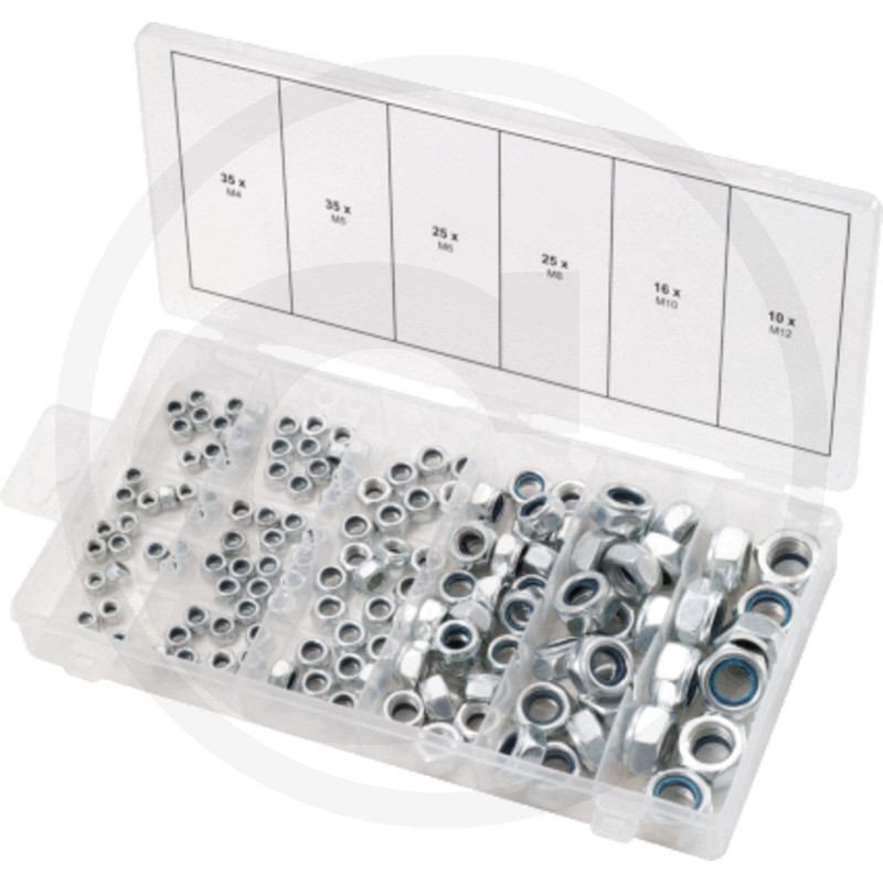 KS Tools Assortiment d'écrous de sécurité, M4-12, 146 pcs. · réf. 7889700120