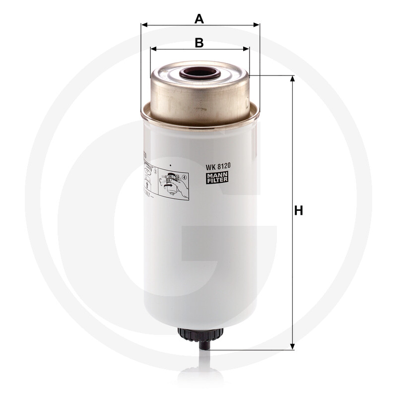 MANN FILTER Filtre à carburant vue 3