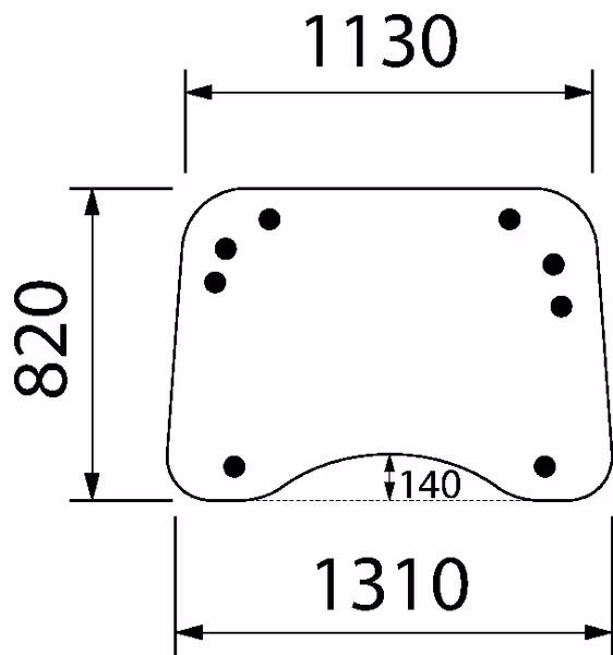 Vitre avant, supérieure · réf. 82032042